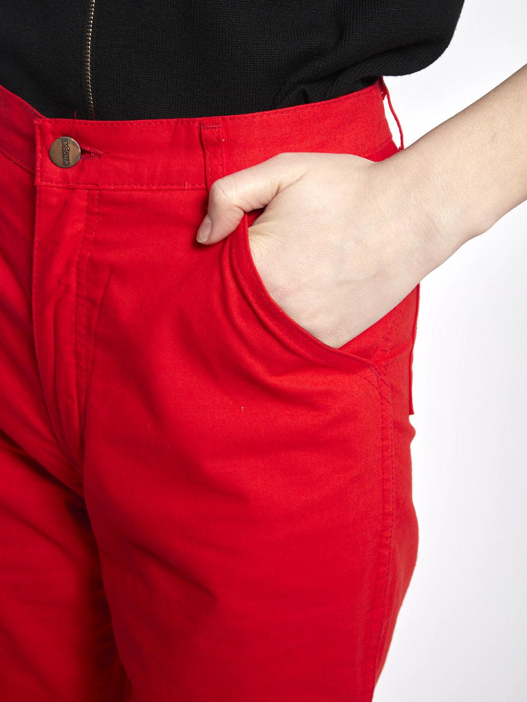 1980s Wrangler slim cut trouser in bright red W22031724  Wrangler 