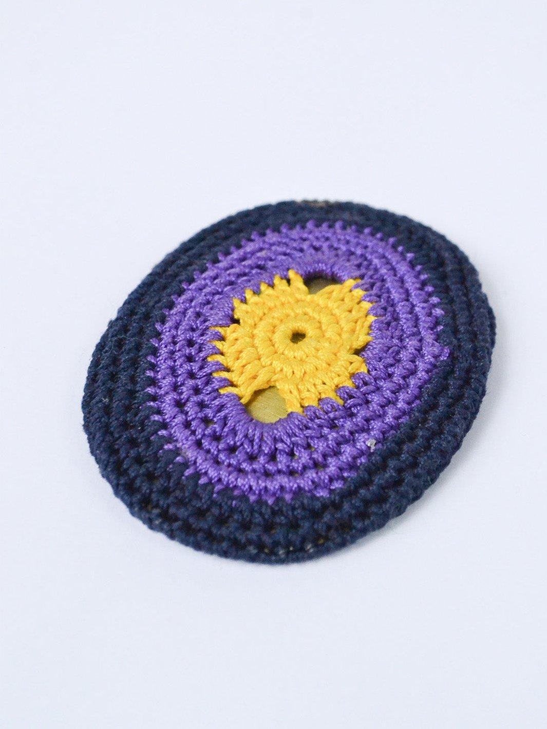 Y2K Prada brooch with crochet embroidery W22061033  Prada 