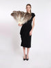 1940s Black evening dress with beads W2203293  Vintage 