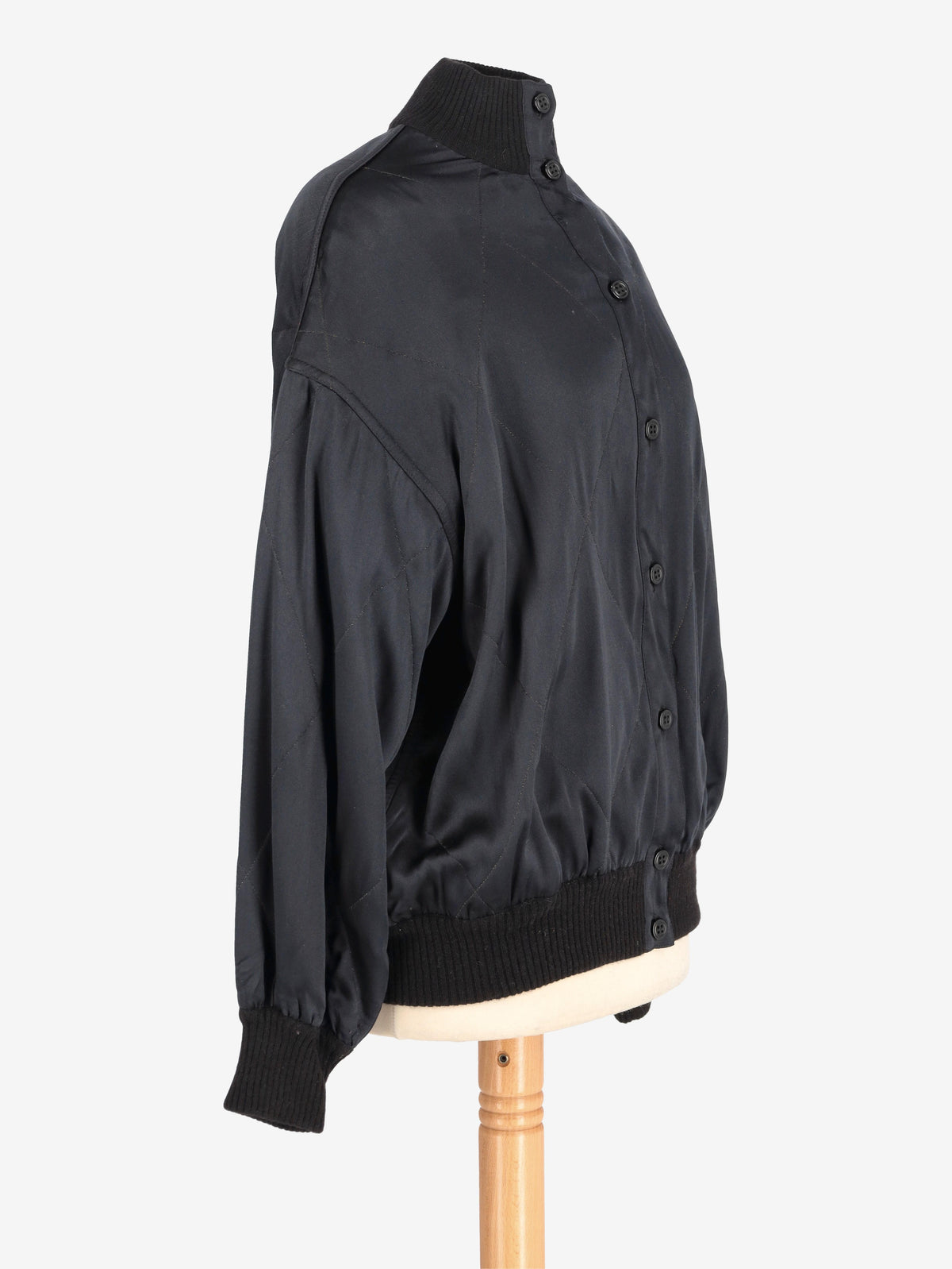 Vintage Black Quilted Jacket W2511.118.05  Vintage 