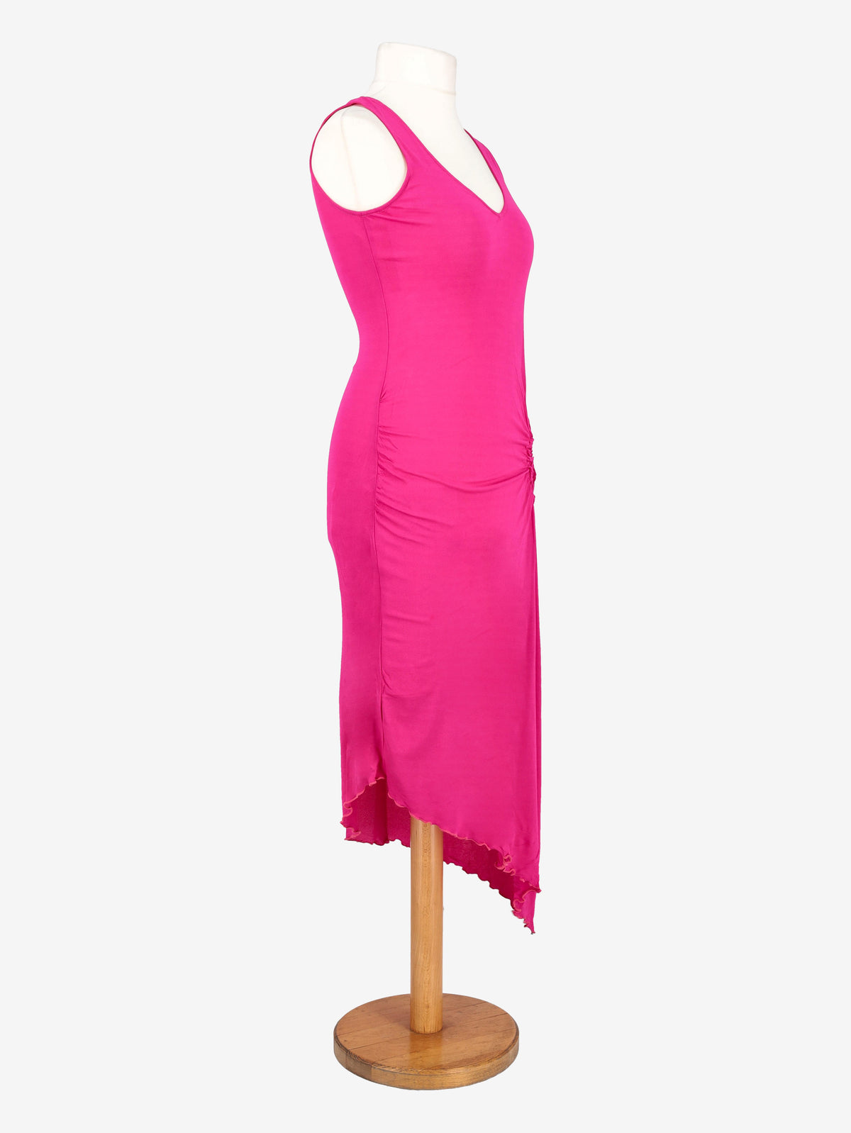 Abito Asimmetrico Fucsia Ungaro