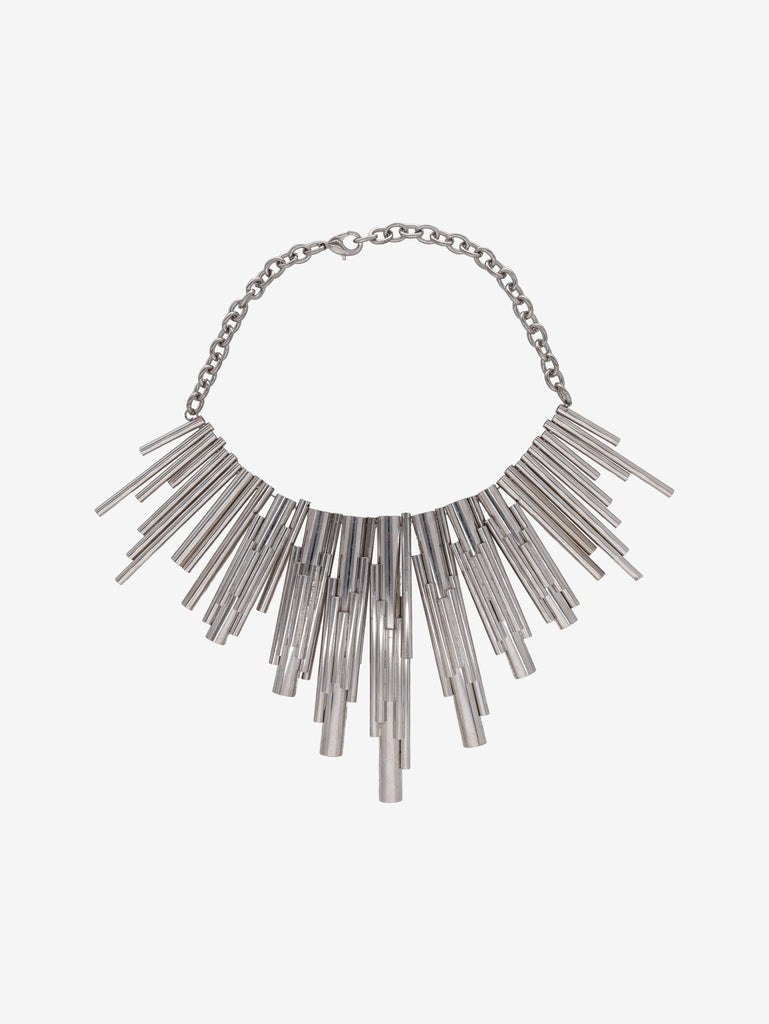 Vintage Metal Tubes Necklace MR031225.82  Vintage 