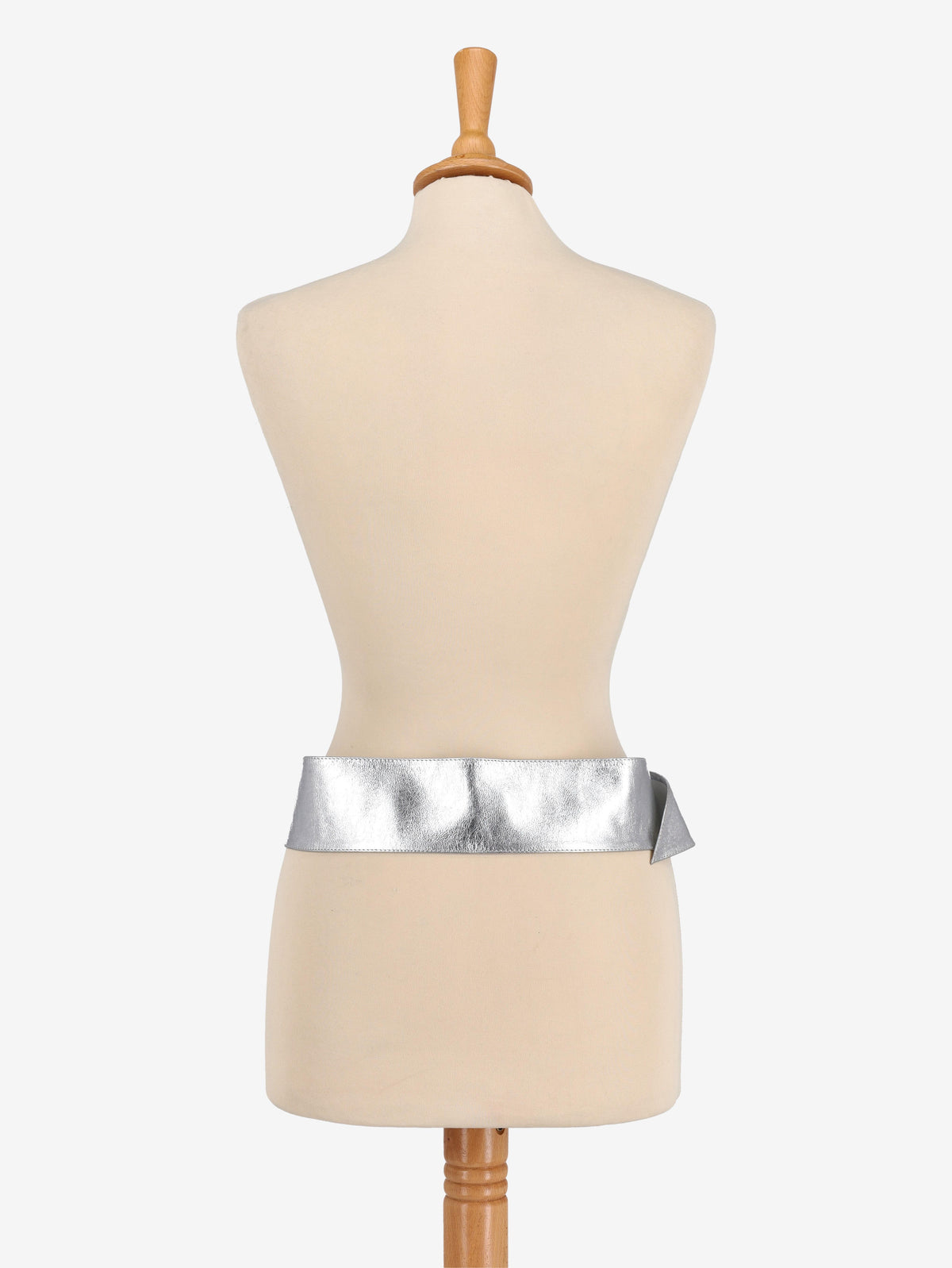 Vintage Silver Leather Belt