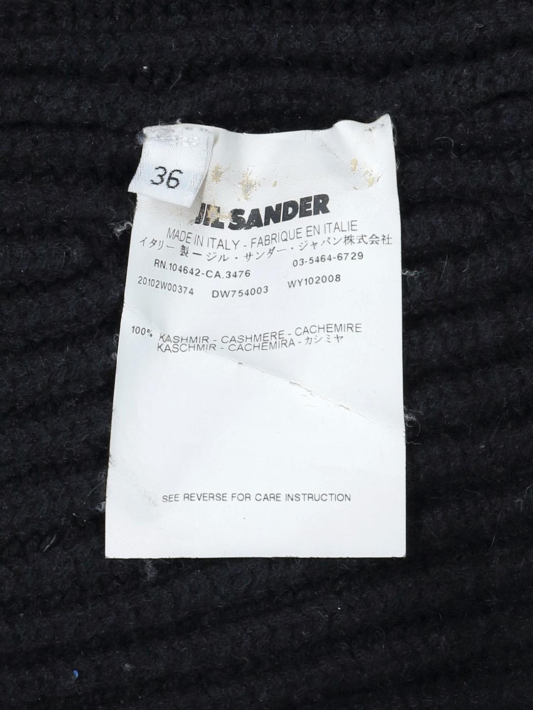 Jil Sander Black Cardigan With Short Sleeves W271125.1  Jil Sander 