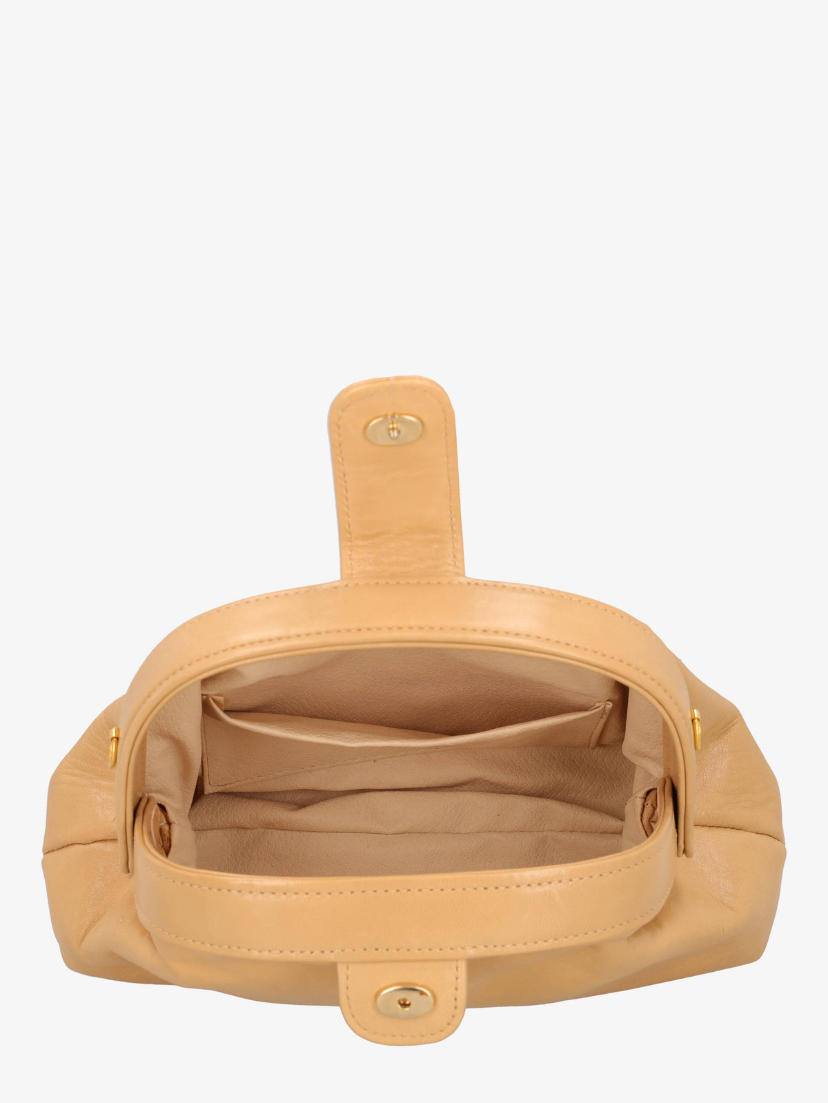 Pirovano Beige Bubble Clutch