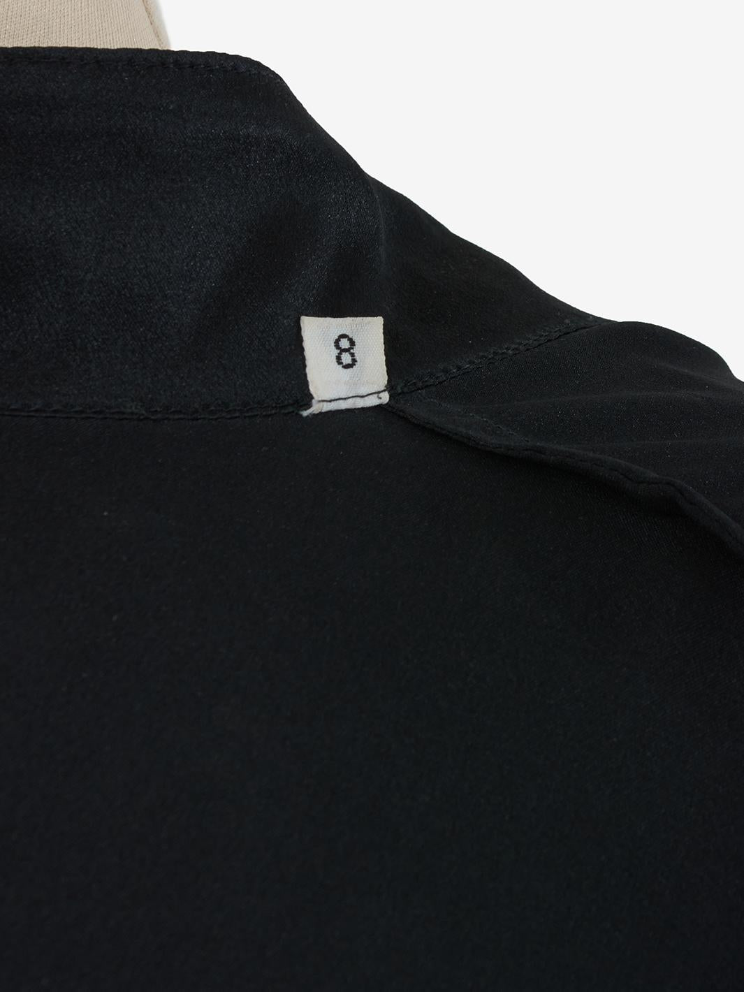 Gianni Versace Black Silk Shirt