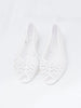 2010 American Apparel white open toe rubber ballet flats W22051940  American Apparel 