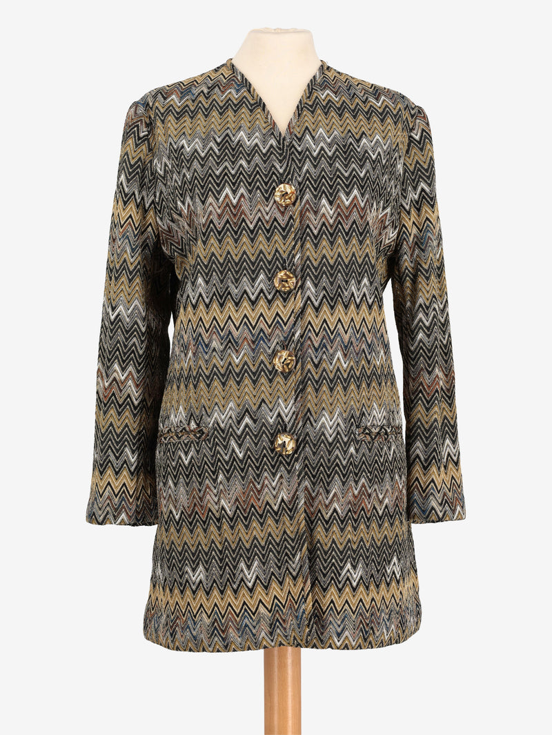 Missoni Overcoat With Gold Details W24121249  Missoni 