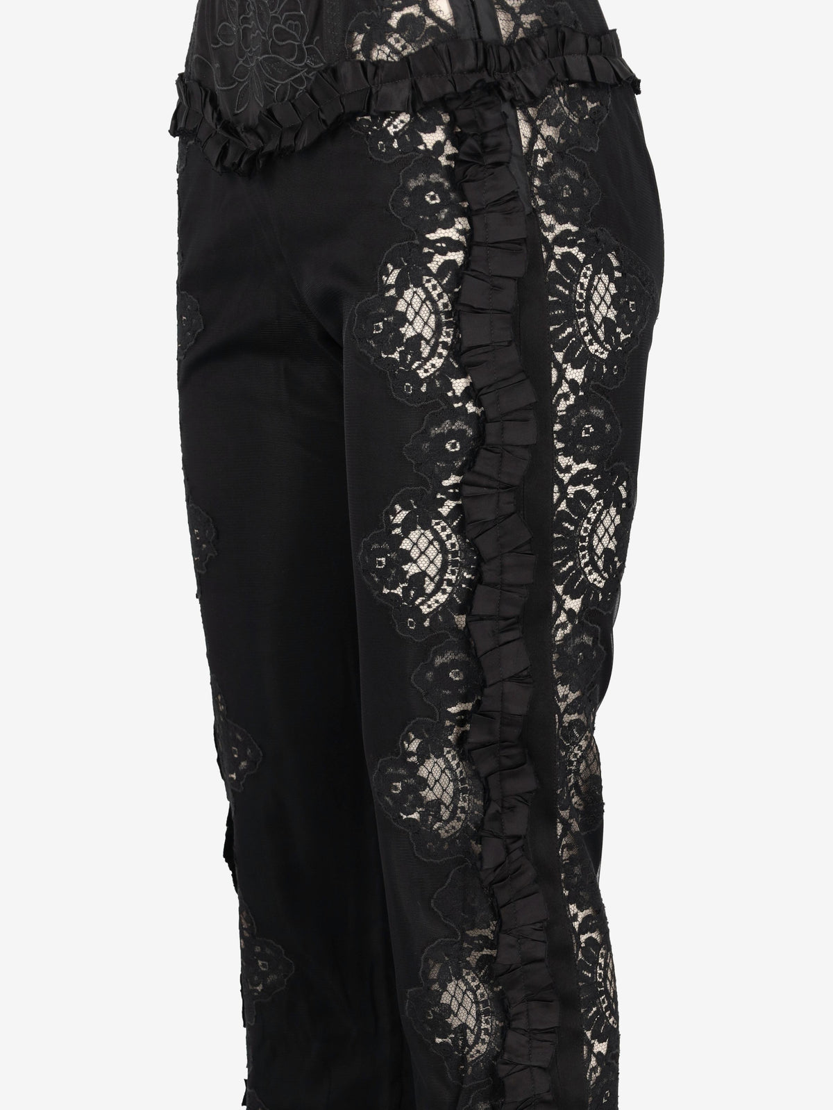 DSQUARED2 Black Lace-Panel Trousers CVM26.23.210  Dsquared² 