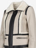 Vintage Shearling Leather Coat with Black Details W7426.15  Vintage 