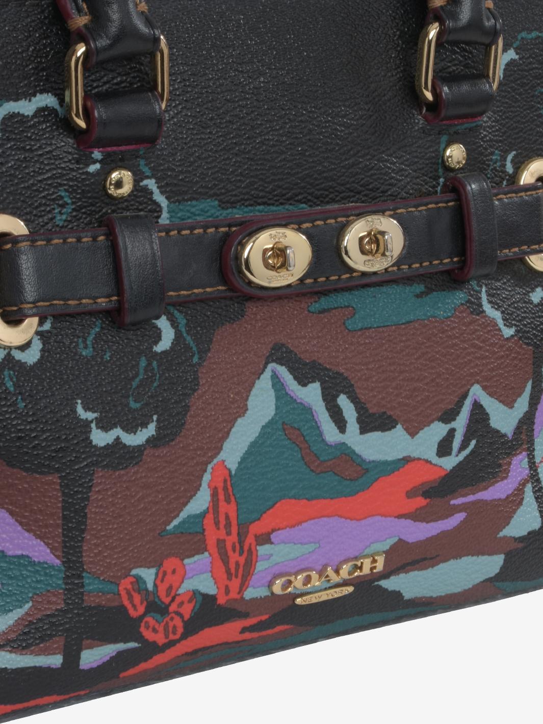 Borsa A Mano In Fantasia Coach Con Tracolla