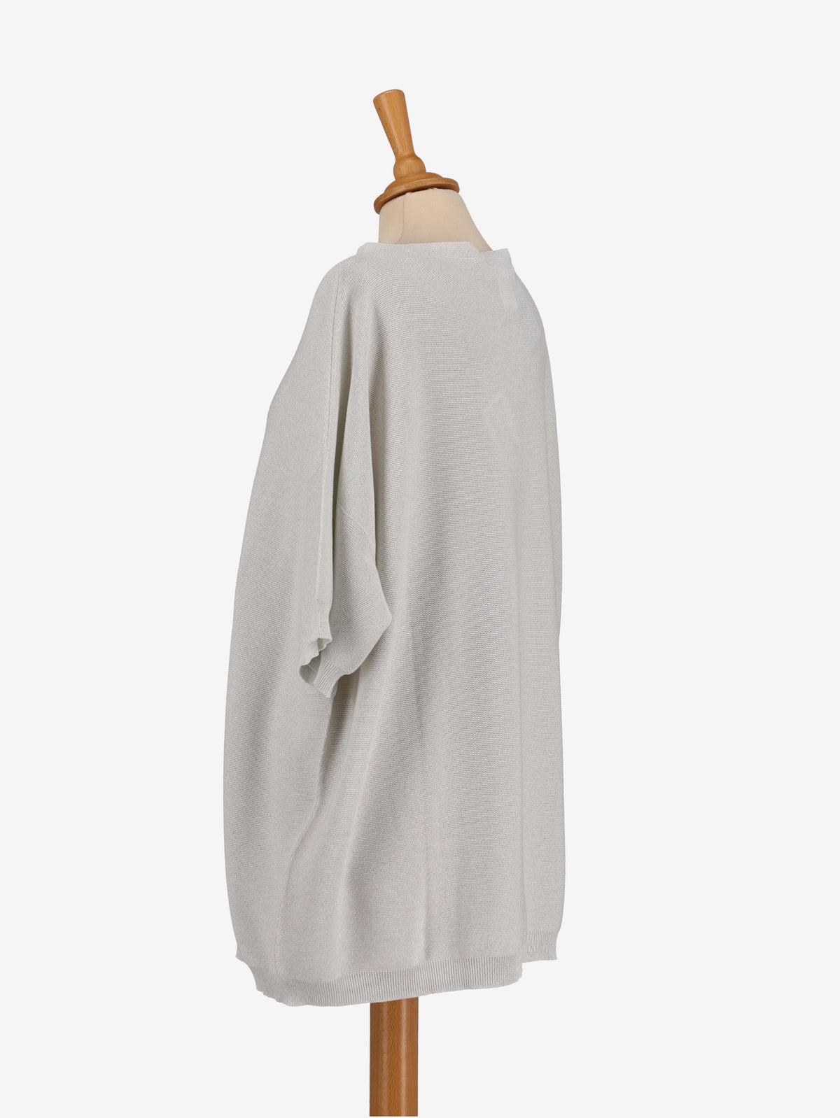 Fabiana Filippi Silver Lurex Maxi Shirt