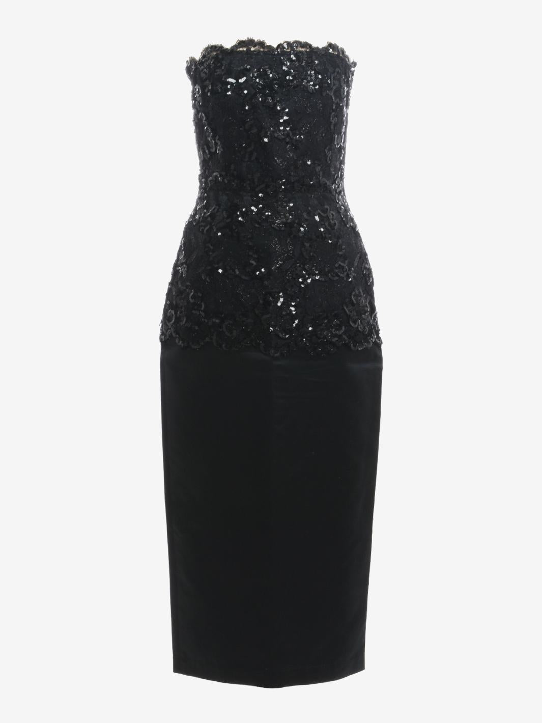 Buy vintage Genny Silk And Lace Dress With Sequins - 80s at Cavalli e Nastri Buy vintage Genny Silk And Lace Dress With Sequins - 80s at Cavalli e Nastri
