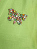 1960s Gandini V-neck cotton dress in bright green W2203102  Gandini 