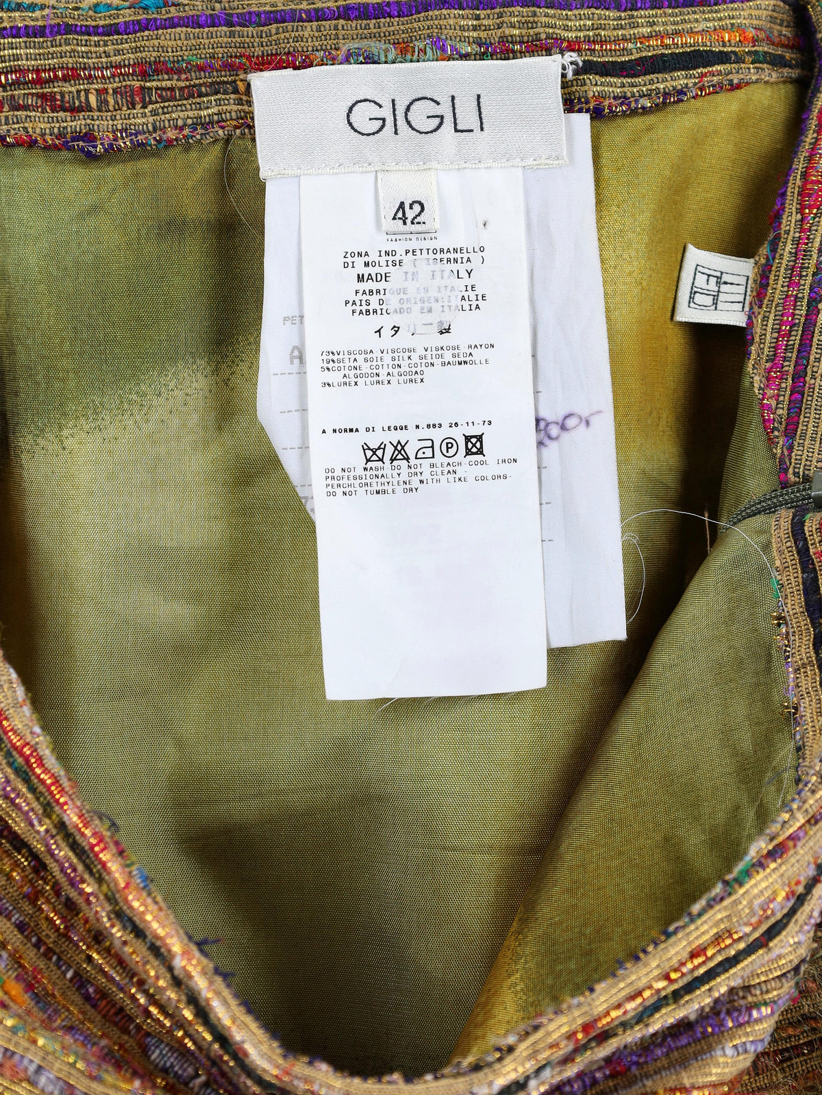 Romeo Gigli Vintage Furry Skirt MR021123.19  Gigli 