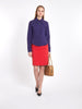 Just Cavalli Y2K purple cotton blouse with print on the back Z1001067  Just Cavalli 