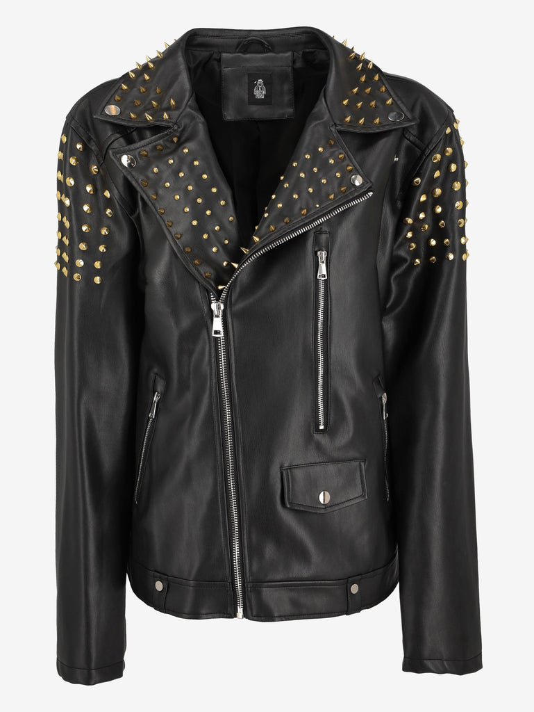 Vintage Leopard Biker Jacket WCV250856.02  Vintage 