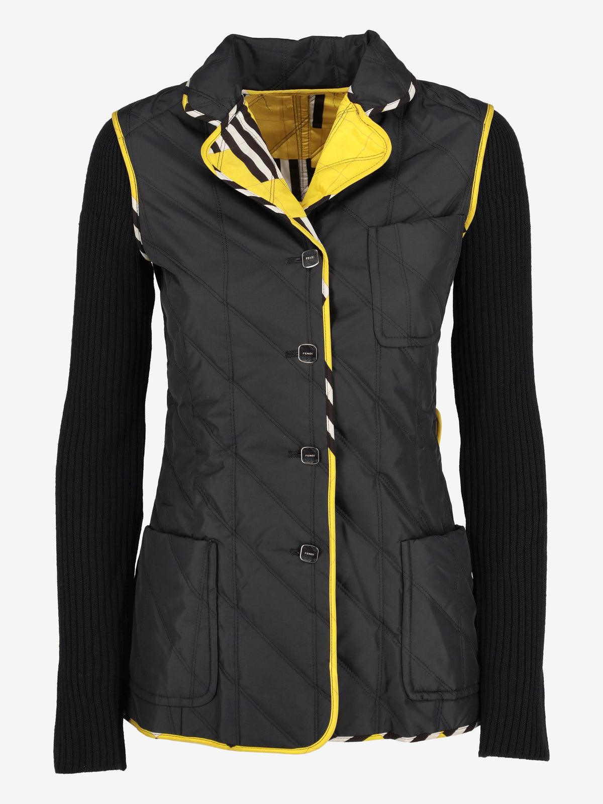 Fendi Black Quilted Jacket W2511.63  Fendi 