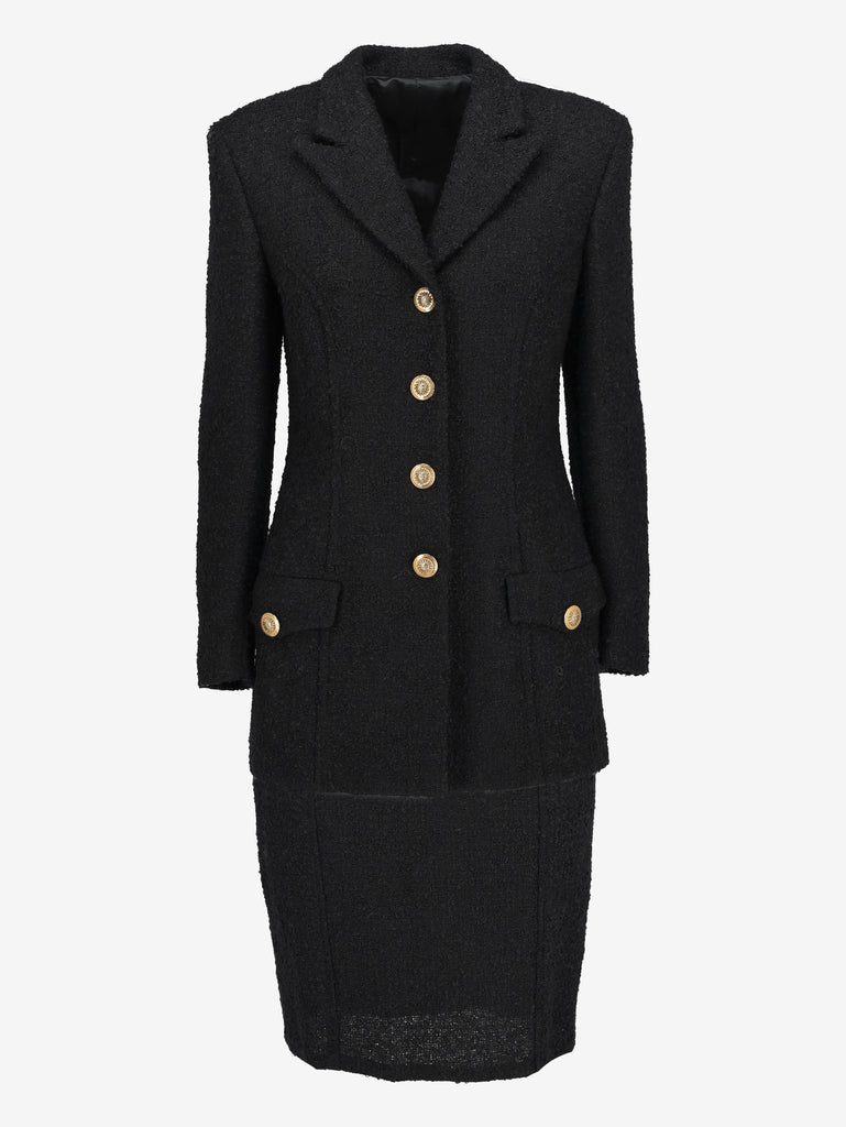 Versace Black Wool Skirt Suit MR260326.18  Versace 