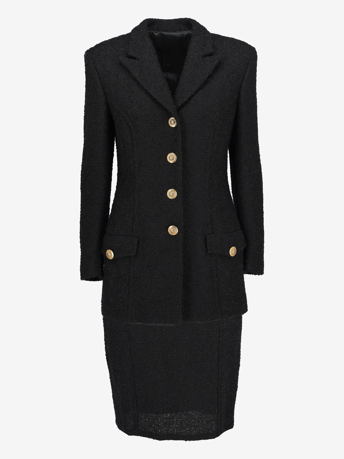 Versace Black Wool Skirt Suit MR260326.18  Versace 