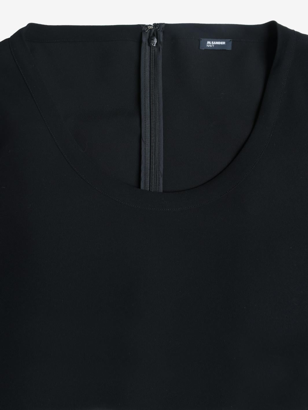 Abito midi oversize blu scuro di Jil Sander