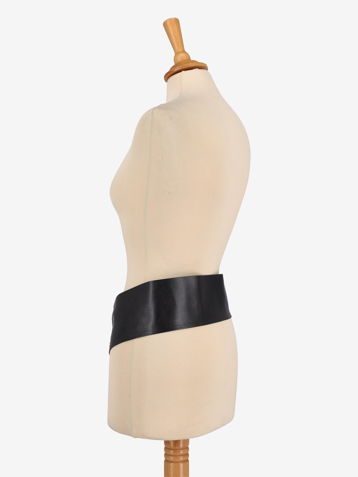 Vintage Black Maxi Belt