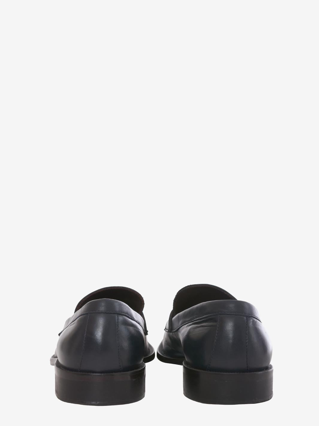 Richard Lars blue leather loafer U229_23/1  Richard Lars 