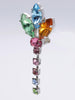 Vintage Raimbow Flower Earrings