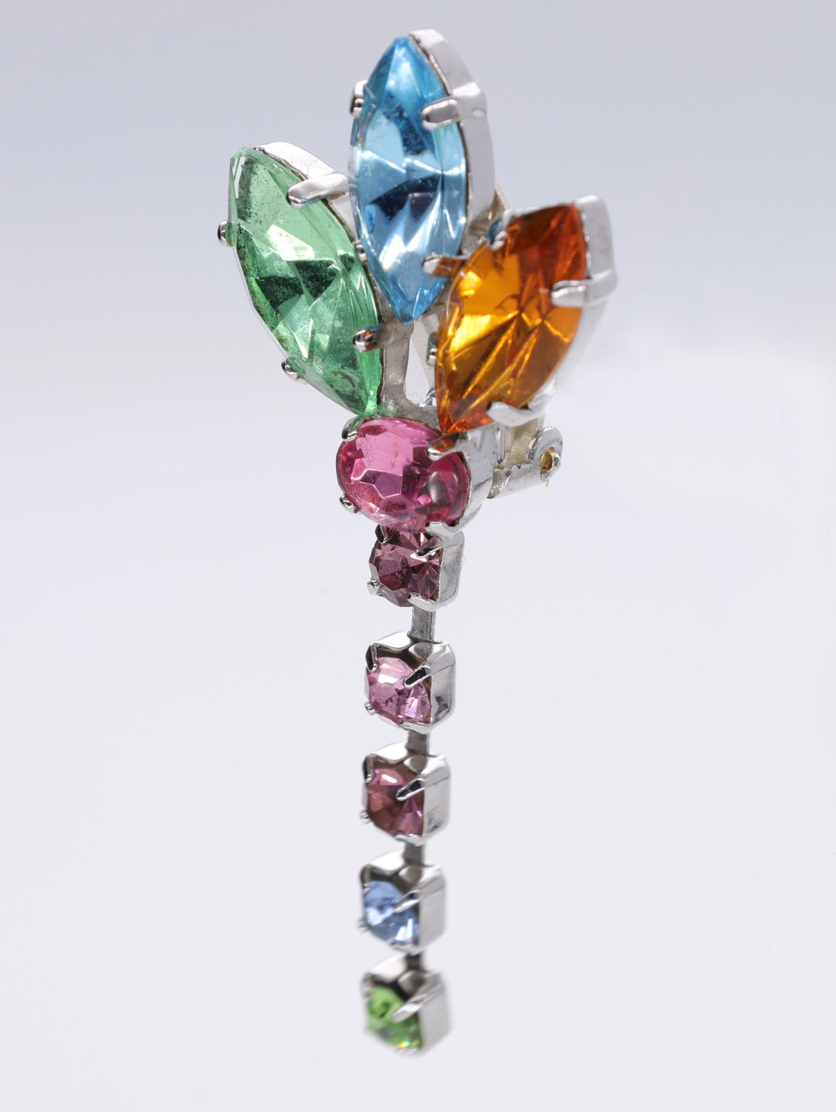 Vintage Raimbow Flower Earrings