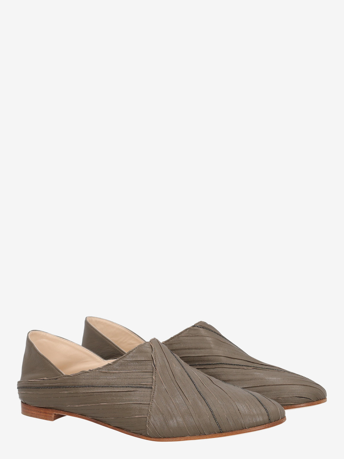 Fabiana Filippi Leather Loafer WCV2410108  Fabiana Filippi 