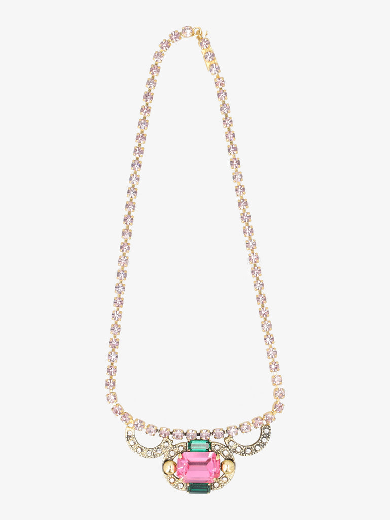 Vintage Multicoloured Stone Necklace 10032025_2  Vintage 
