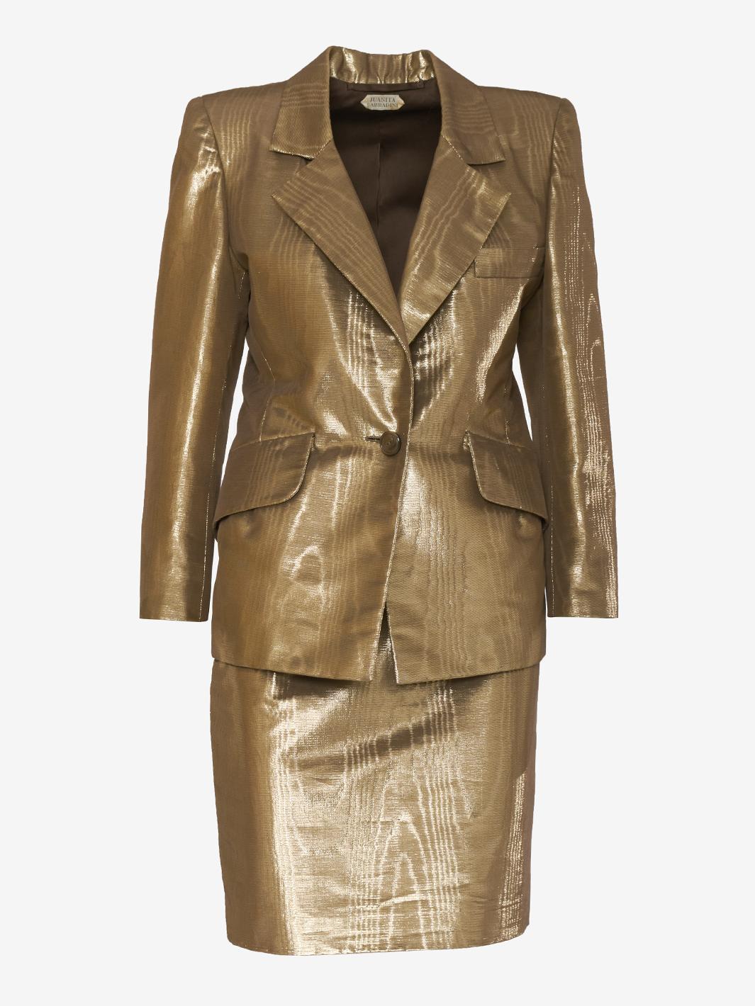 Juanita Sabbadini Gold Lurex Tailleur