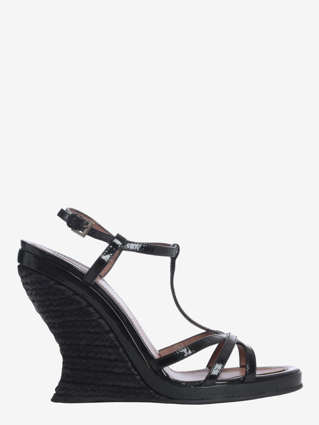 Alaïa 绳索坡跟凉鞋
