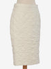 Hermès White Stitched Skirt