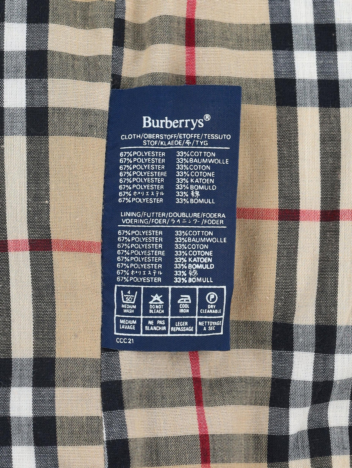 Burberry Beige Trench Coat W24121251  Vintage 