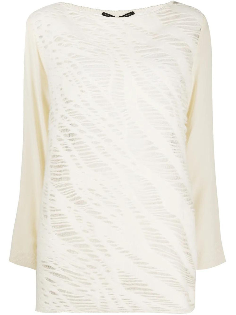 Gianfranco Ferré printed boat neck top MZ1913448  Gianfranco Ferré 