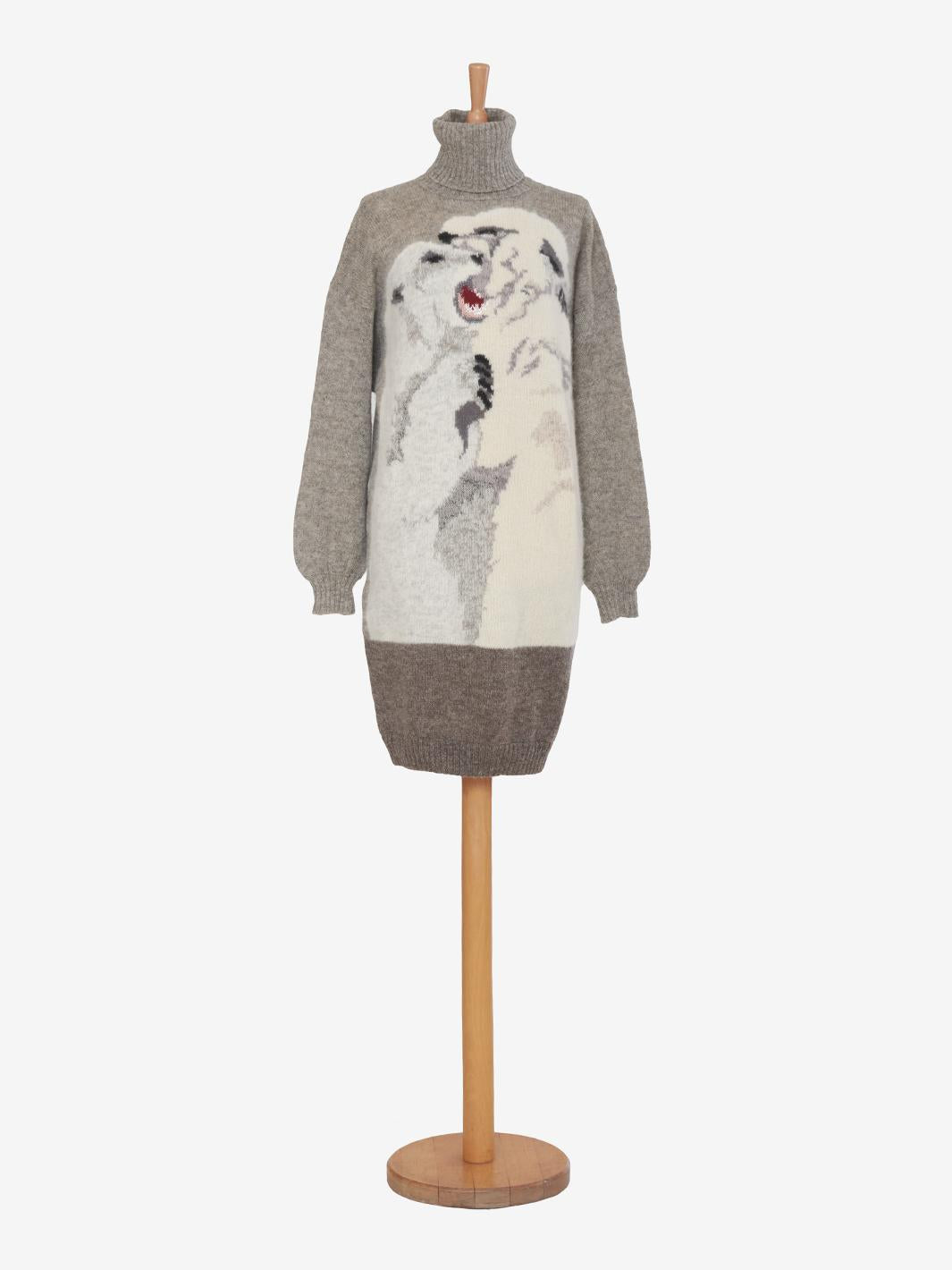 Krizia Wool Midi Dress