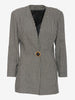 Vintage houndstooth wool blazer