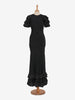 Vintage ruffle taffetà dress - '36s AR003  Vintage 