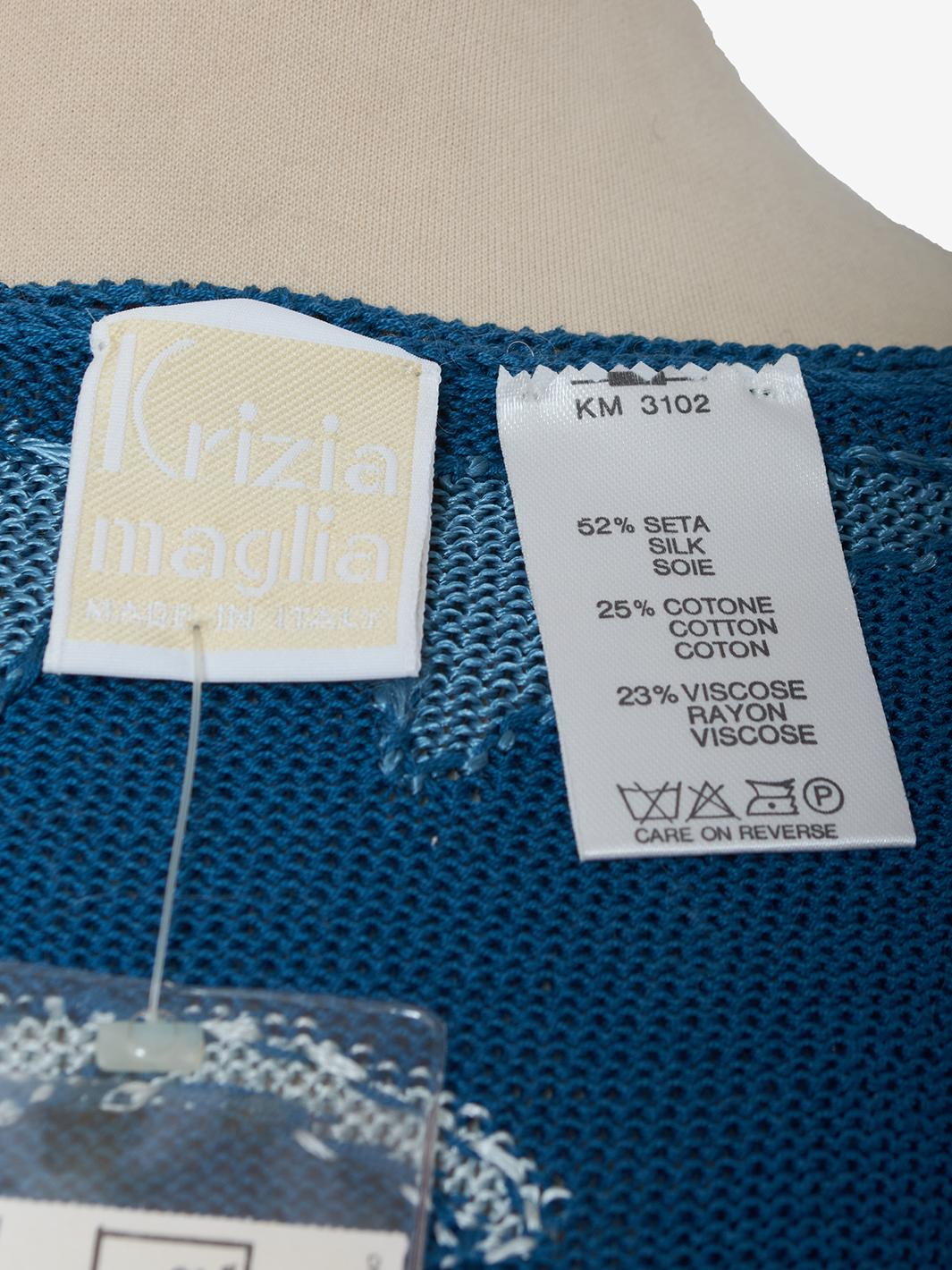 T-shirt Krizia in maglia con stampa Tartaruga