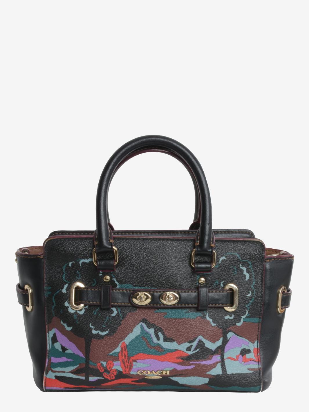 Borsa A Mano In Fantasia Coach Con Tracolla
