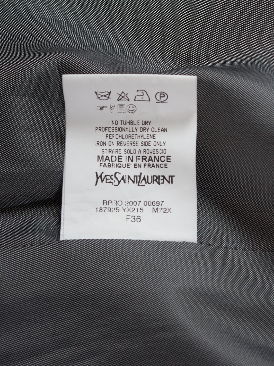 Cappotto Yves Saint Laurent grigio