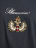 1990s Anna Molinari Blumarine blue T-shirt with beads and rhinestones Z101116  Blumarine 