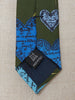 Fornasetti Heart Print Silk Tie W23092201  Fornasetti 