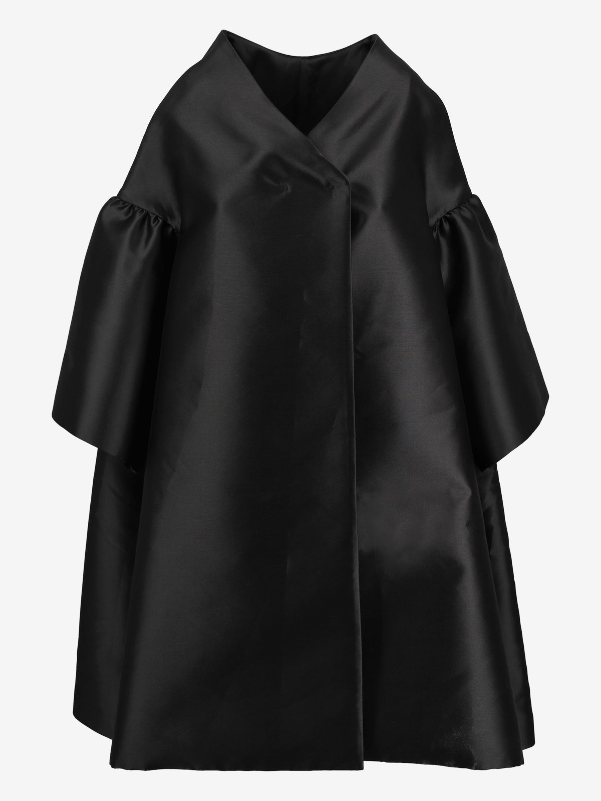 Alberta Ferretti Soprabito in Taffetà Nero