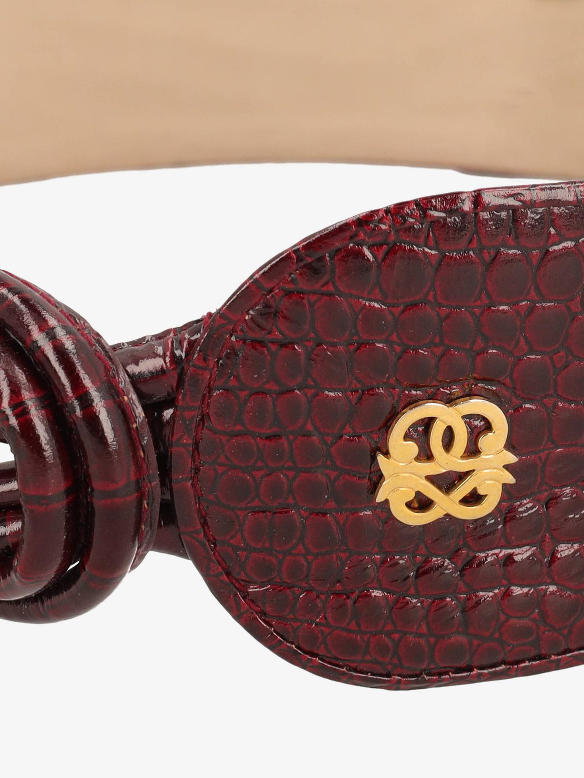 Pirovano Burgundy Cocco Belt