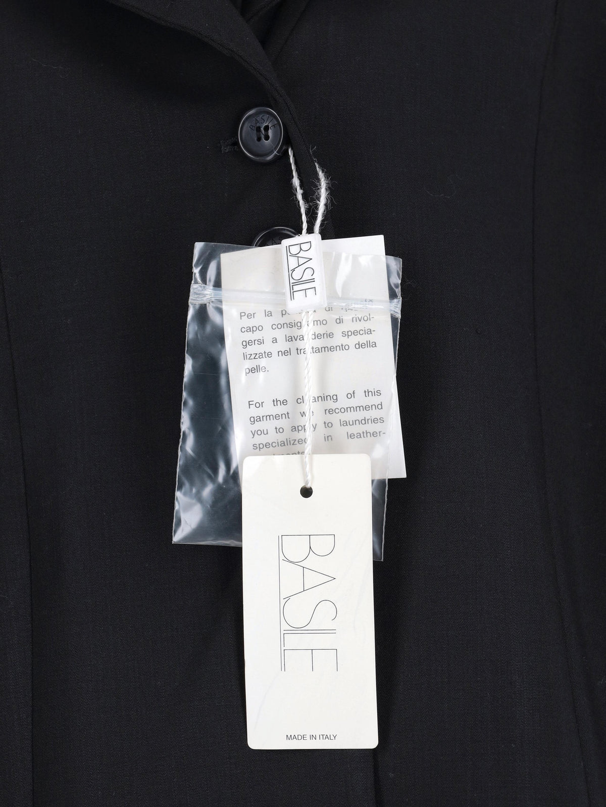 Basile Black Blazer With Leather Belt W2511.116.07  Basile 