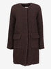 Agnona Coat in Brown Shearling CVM25.14.93  Agnona 