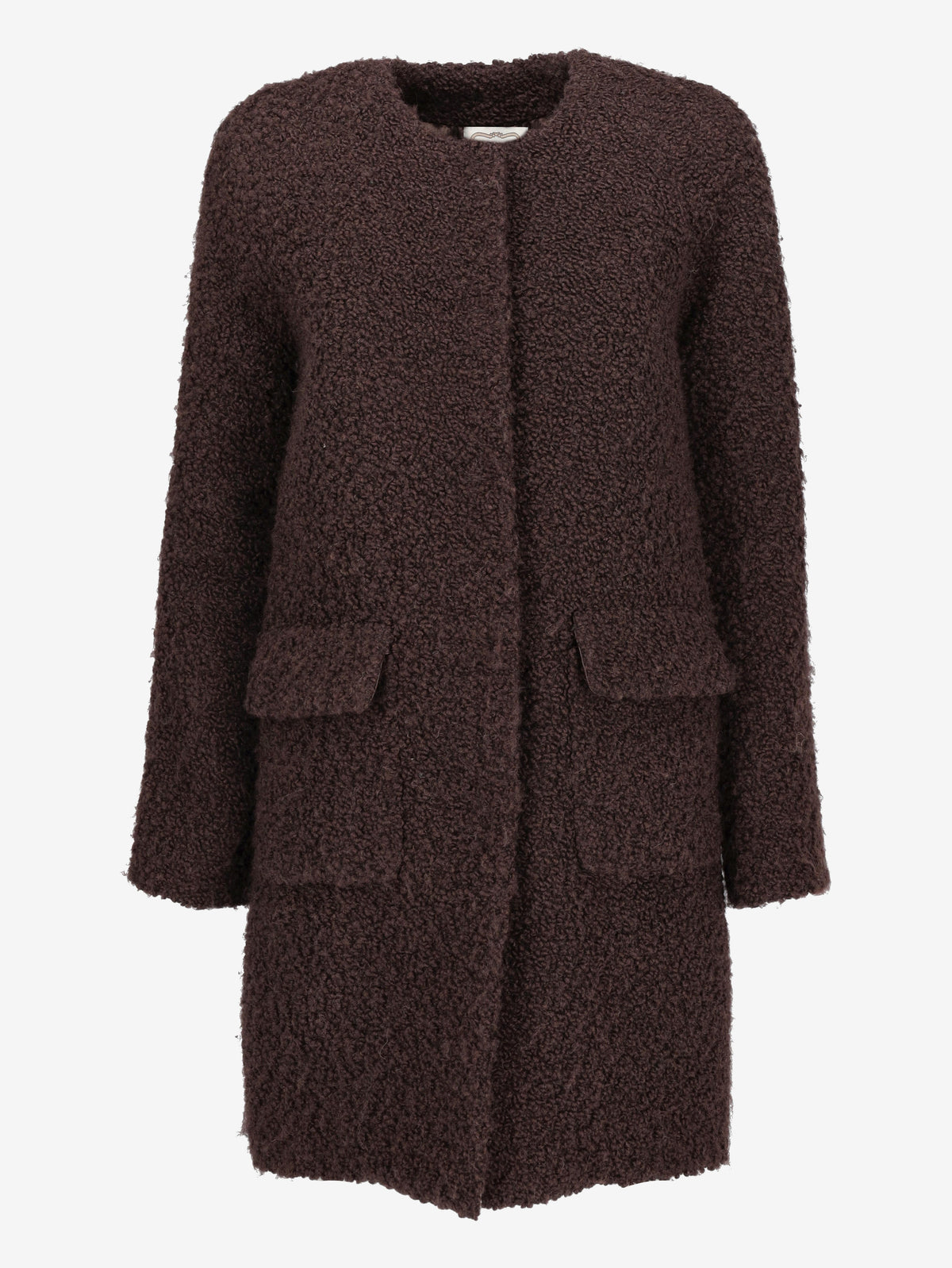 Agnona Coat in Brown Shearling CVM25.14.93  Agnona 