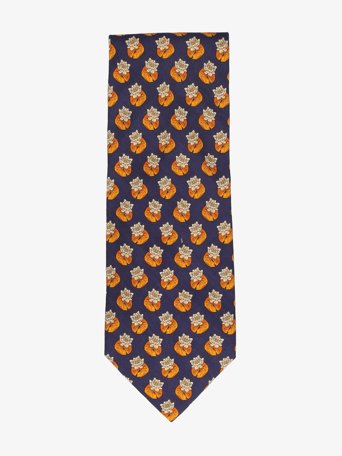 Yves Saint Laurent Water Lilies Print Tie WCV300625.14  Yves Saint Laurent 